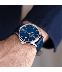 Montre homme festina cadran bleu simili cuir bleu