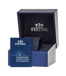 Montre homme festina cadran bleu simili cuir bleu